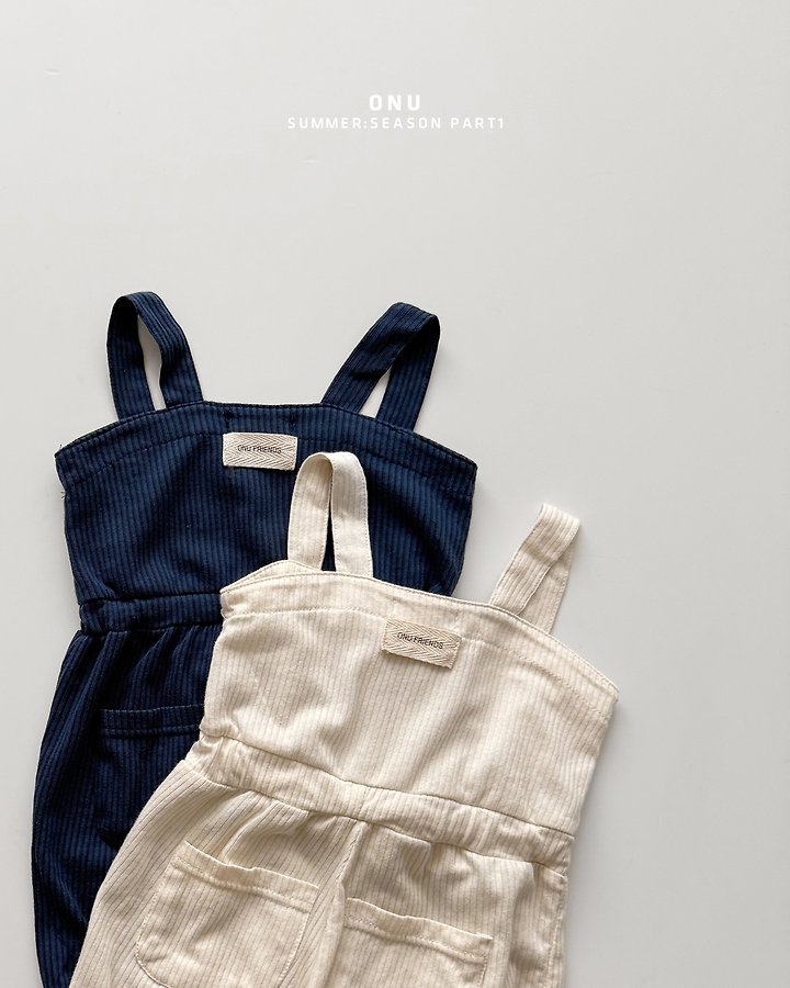 Onu - Korean Children Fashion - #discoveringself - Cropped Overalls - 7