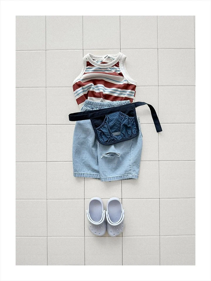 Onu - Korean Children Fashion - #discoveringself - Stripe Rappa Sleeveless - 8