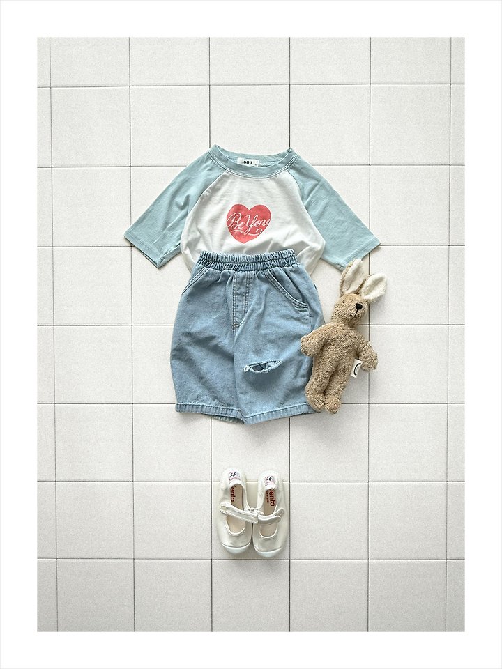 Onu - Korean Children Fashion - #discoveringself - Heart Cropped Tee - 7