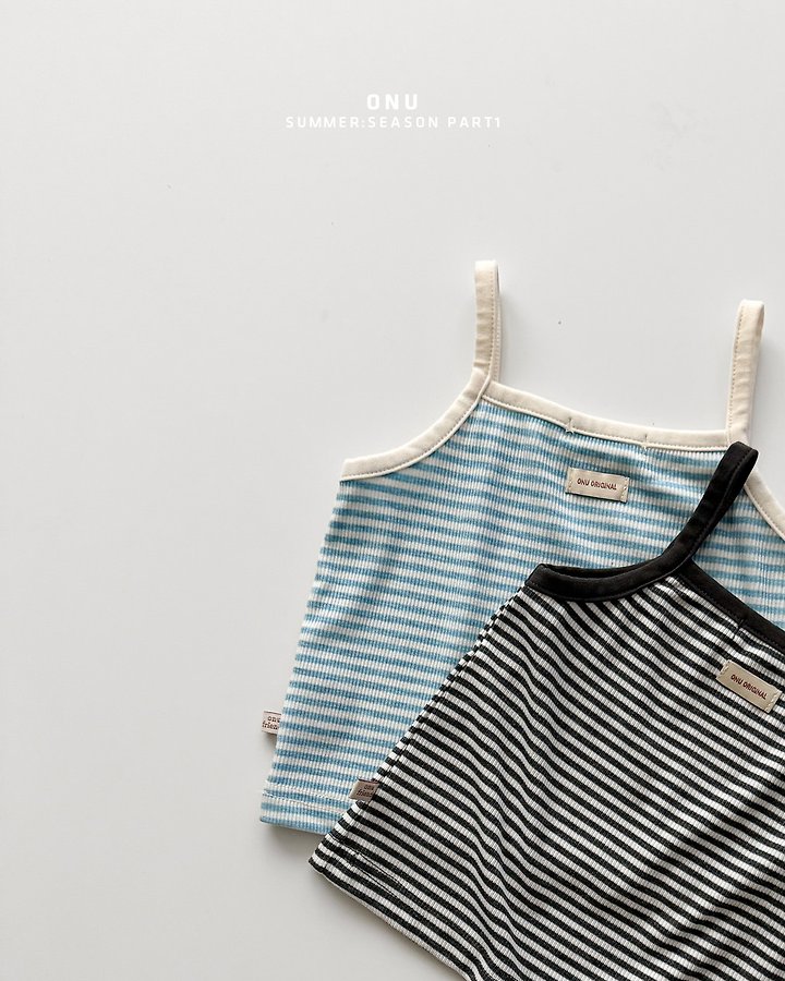 Onu - Korean Children Fashion - #discoveringself - Ice Strap Sleeveless Set - 4