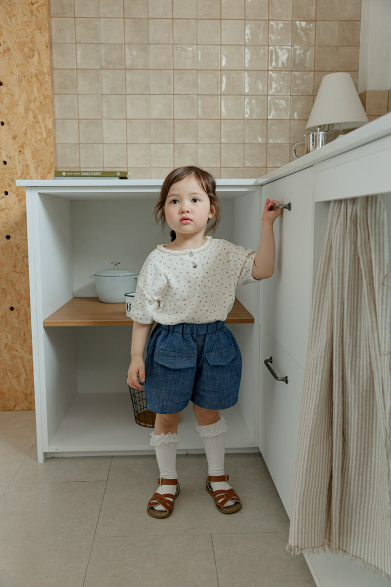 Onu - Korean Children Fashion - #fashionkids - Pocket Denim Pants - 10
