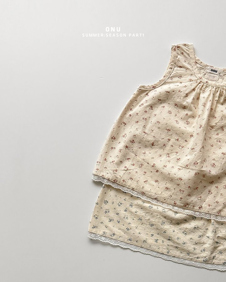 Onu - Korean Children Fashion - #discoveringself - Floral One-piece - 4