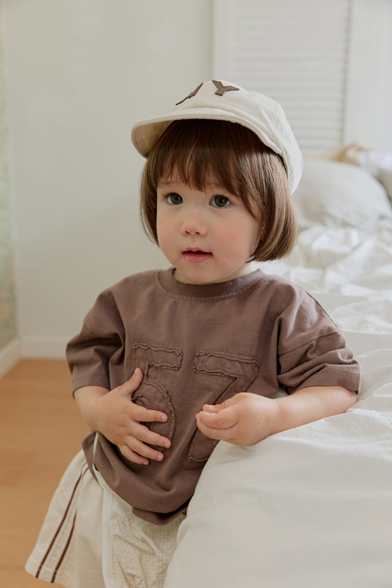Onu - Korean Children Fashion - #fashionkids - Number Patch Tee - 10