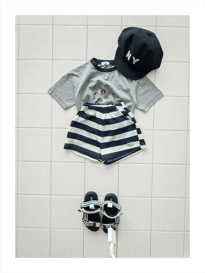 Onu - Korean Children Fashion - #fashionkids - Bunny Bear Short Sleeve Tee - 6