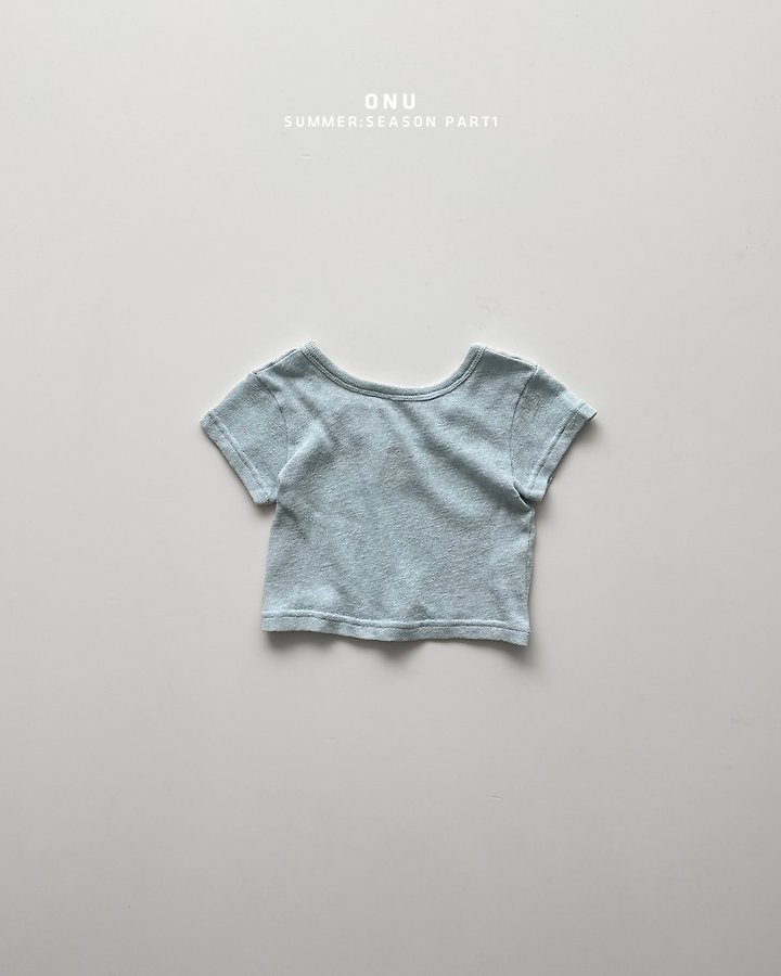Onu - Korean Children Fashion - #fashionkids - U-neck Short Sleeve Tee - 3