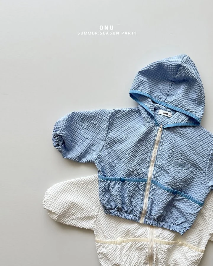 Onu - Korean Children Fashion - #kidsshorts - Seersucker Jumper - 6
