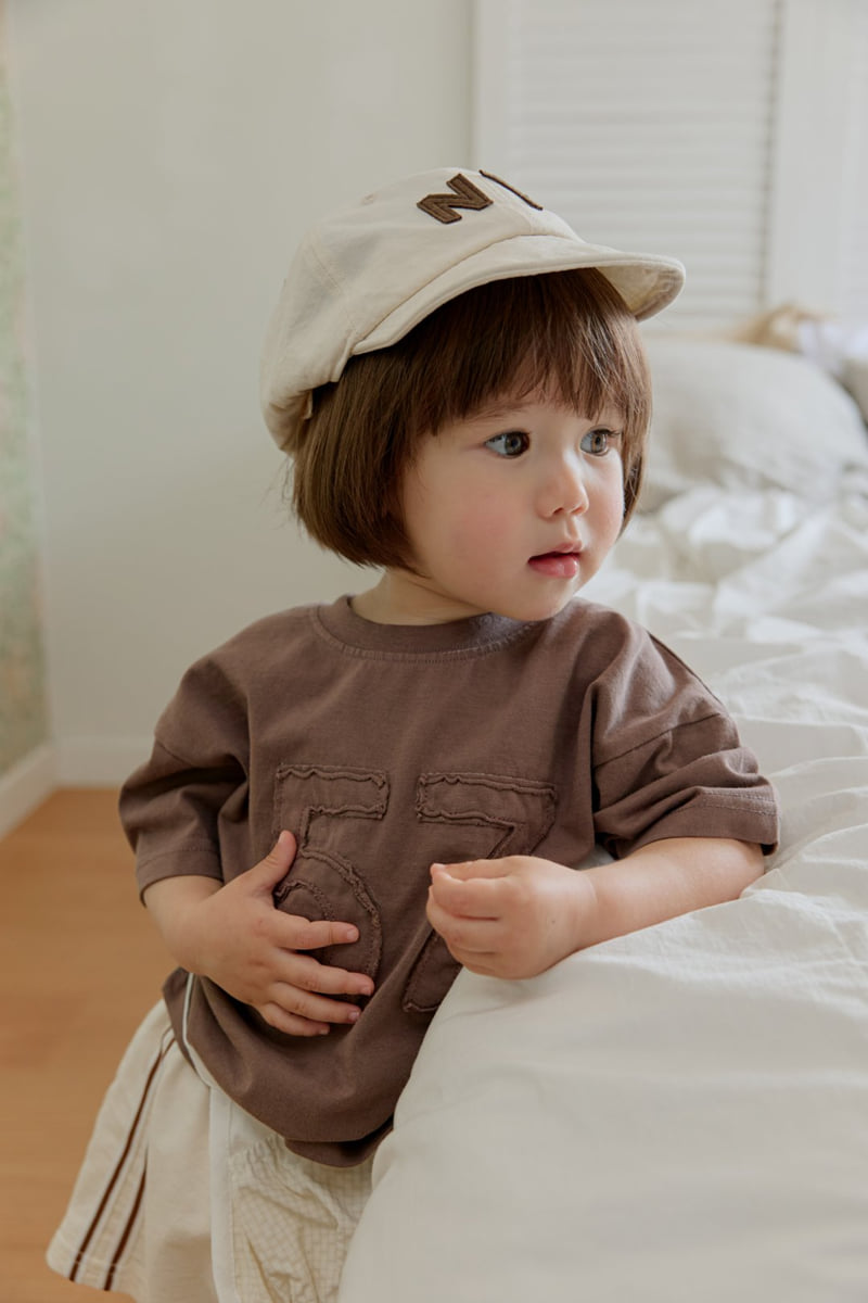 Onu - Korean Children Fashion - #kidsshorts - Number Patch Tee - 11