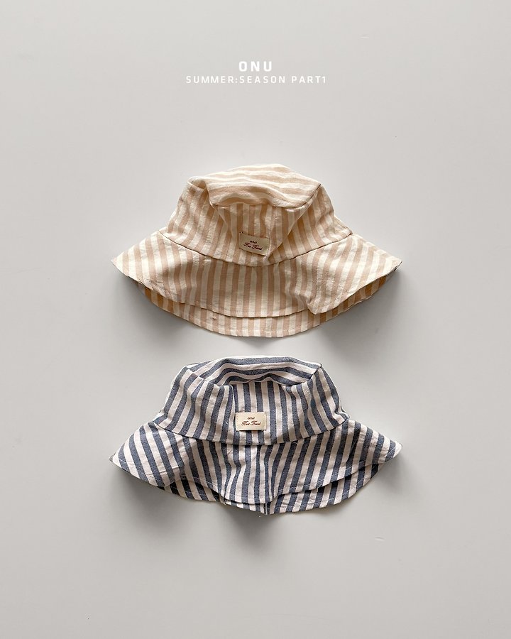 Onu - Korean Children Fashion - #kidsstore - Stripe Bucket Hat