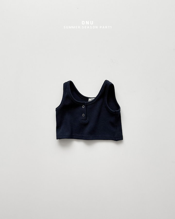 Onu - Korean Children Fashion - #kidsstore - Mini Waffle Sleeveless - 3