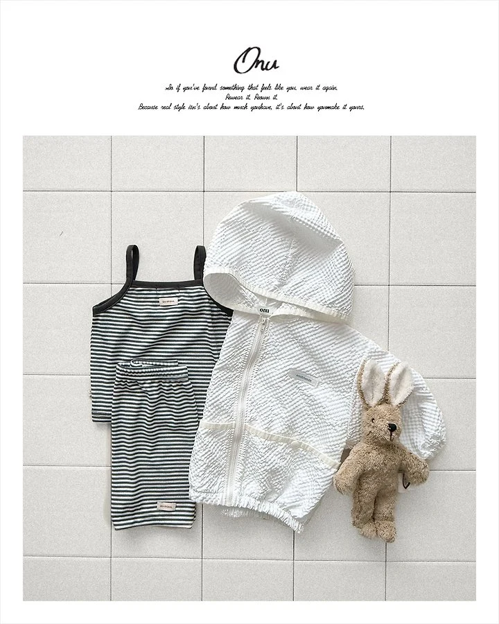 Onu - Korean Children Fashion - #kidzfashiontrend - Ice Strap Sleeveless Set - 7