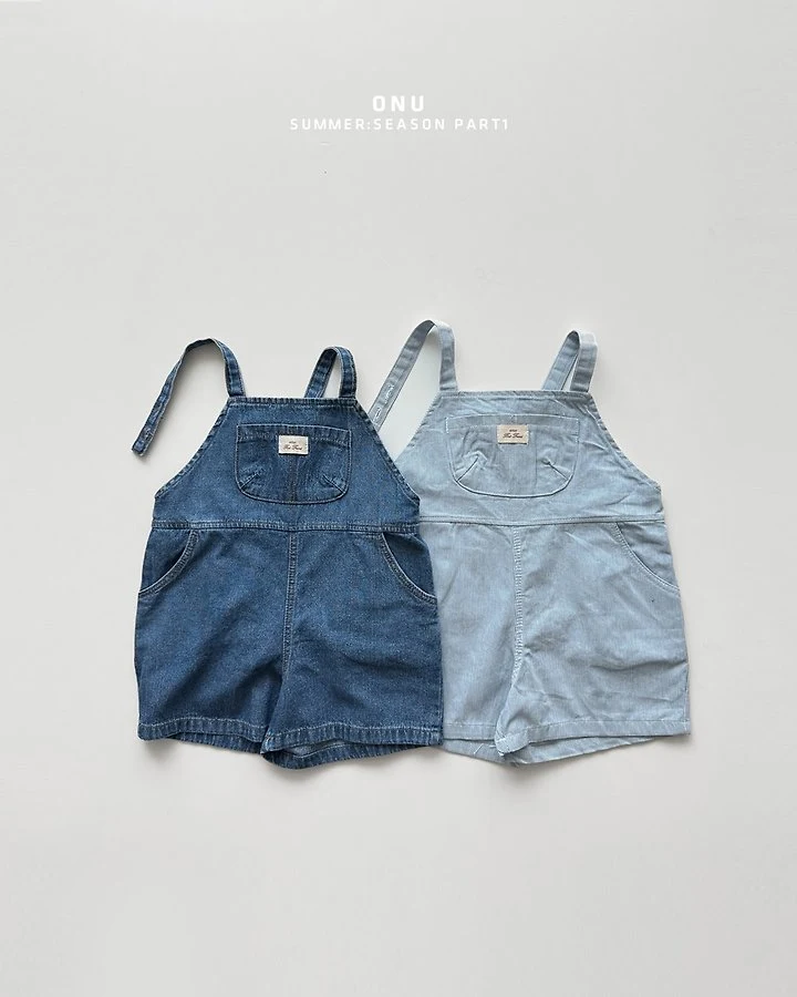 Onu - Korean Children Fashion - #kidzfashiontrend - Denim Overalls
