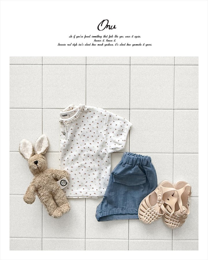 Onu - Korean Children Fashion - #kidzfashiontrend - Flower Lace Tee - 6