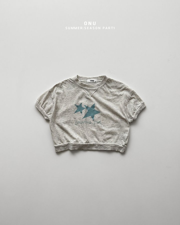Onu - Korean Children Fashion - #kidzfashiontrend - Star Ribbed Tee - 3