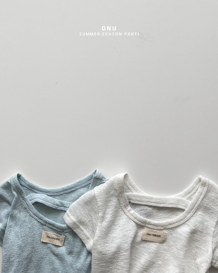 Onu - Korean Children Fashion - #kidzfashiontrend - U-neck Short Sleeve Tee - 6