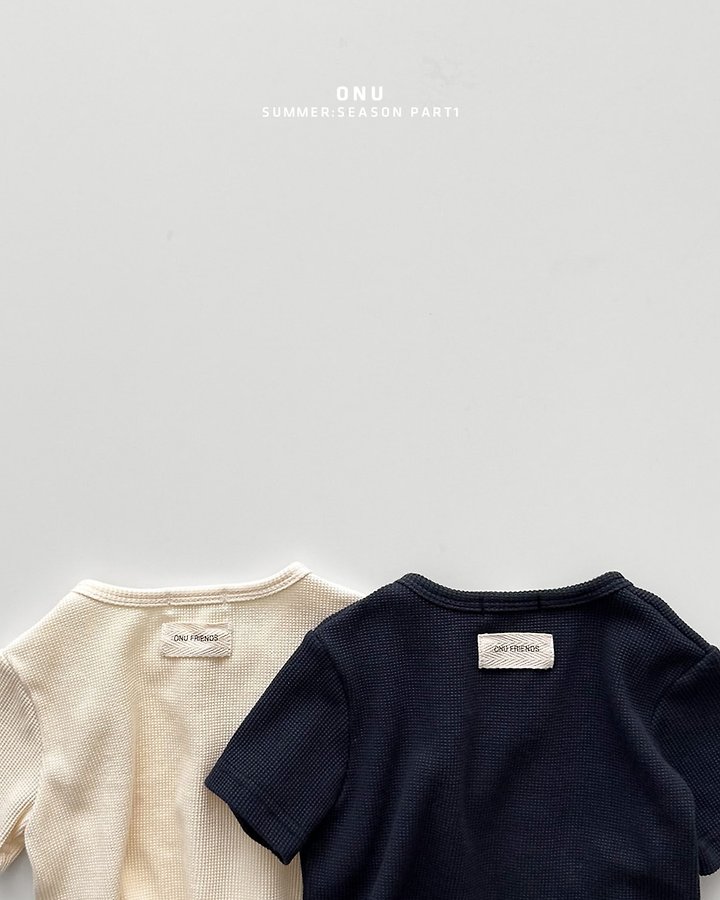 Onu - Korean Children Fashion - #littlefashionista - Waffle Short Sleeve Cardigan - 5