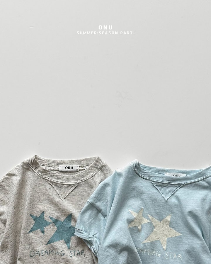 Onu - Korean Children Fashion - #littlefashionista - Star Ribbed Tee - 5