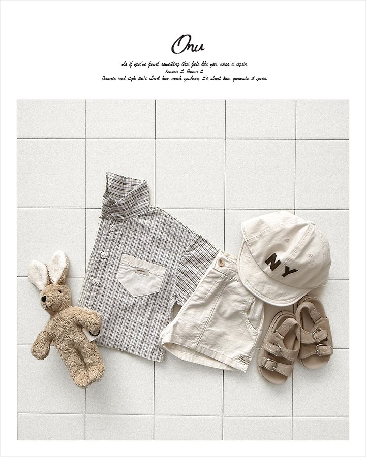 Onu - Korean Children Fashion - #magicofchildhood - Summer Check Shirt - 6