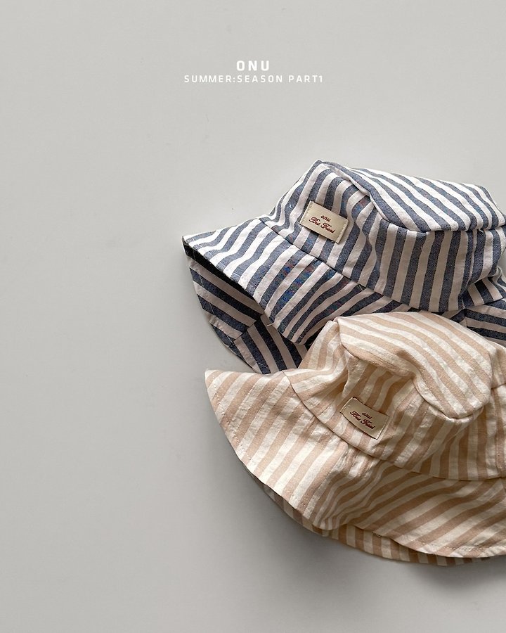 Onu - Korean Children Fashion - #minifashionista - Stripe Bucket Hat - 6