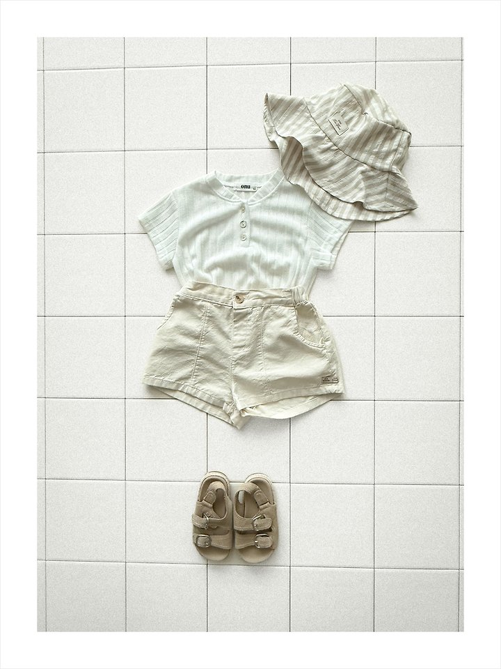 Onu - Korean Children Fashion - #minifashionista - Ribbed Button Tee - 6