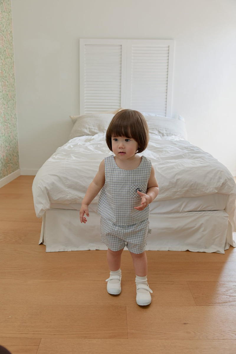 Onu - Korean Children Fashion - #prettylittlegirls - Check Sleeveless Blouse - 10