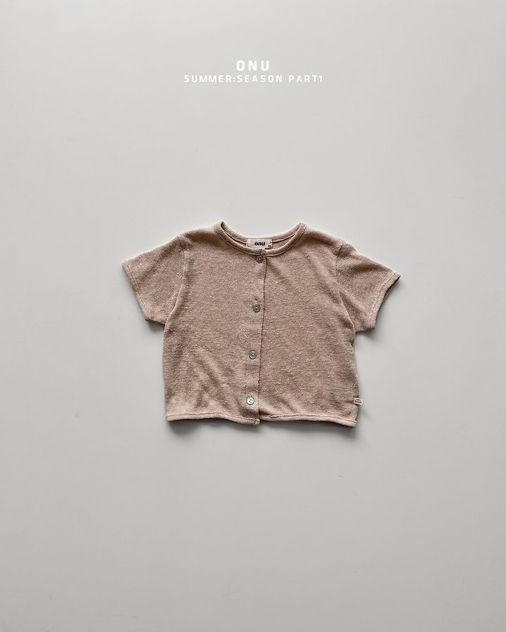 Onu - Korean Children Fashion - #prettylittlegirls - Knit Short Sleeve Cardigan - 3