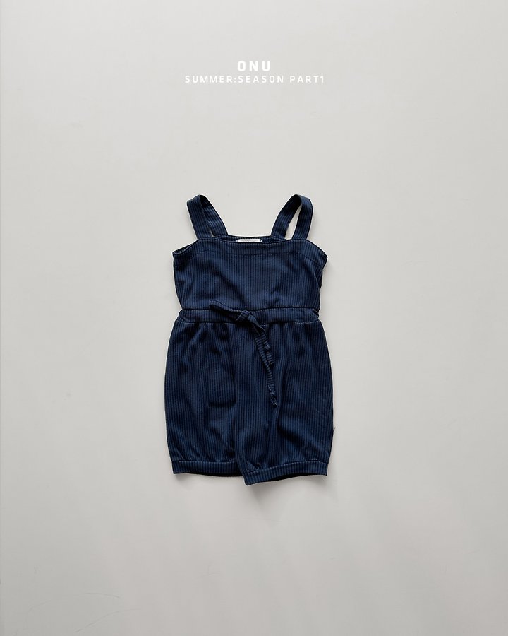 Onu - Korean Children Fashion - #prettylittlegirls - Cropped Overalls - 2