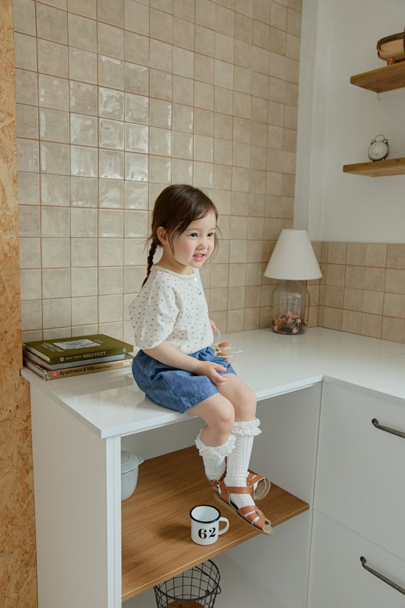 Onu - Korean Children Fashion - #prettylittlegirls - Flower Lace Tee - 11