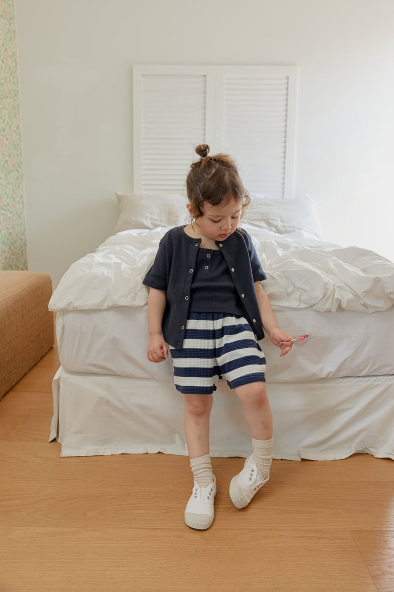 Onu - Korean Children Fashion - #prettylittlegirls - Mini Waffle Sleeveless - 9
