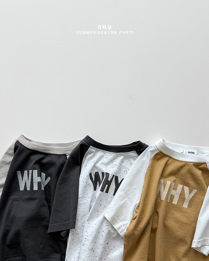 Onu - Korean Children Fashion - #prettylittlegirls - WHY Raglan Tee - 5