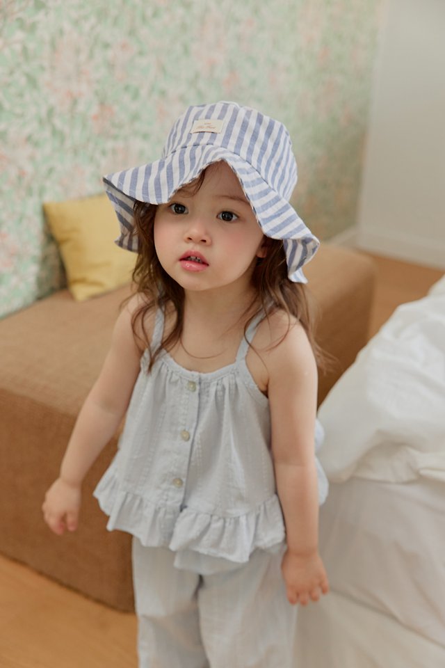 Onu - Korean Children Fashion - #stylishchildhood - Stripe Bucket Hat - 10