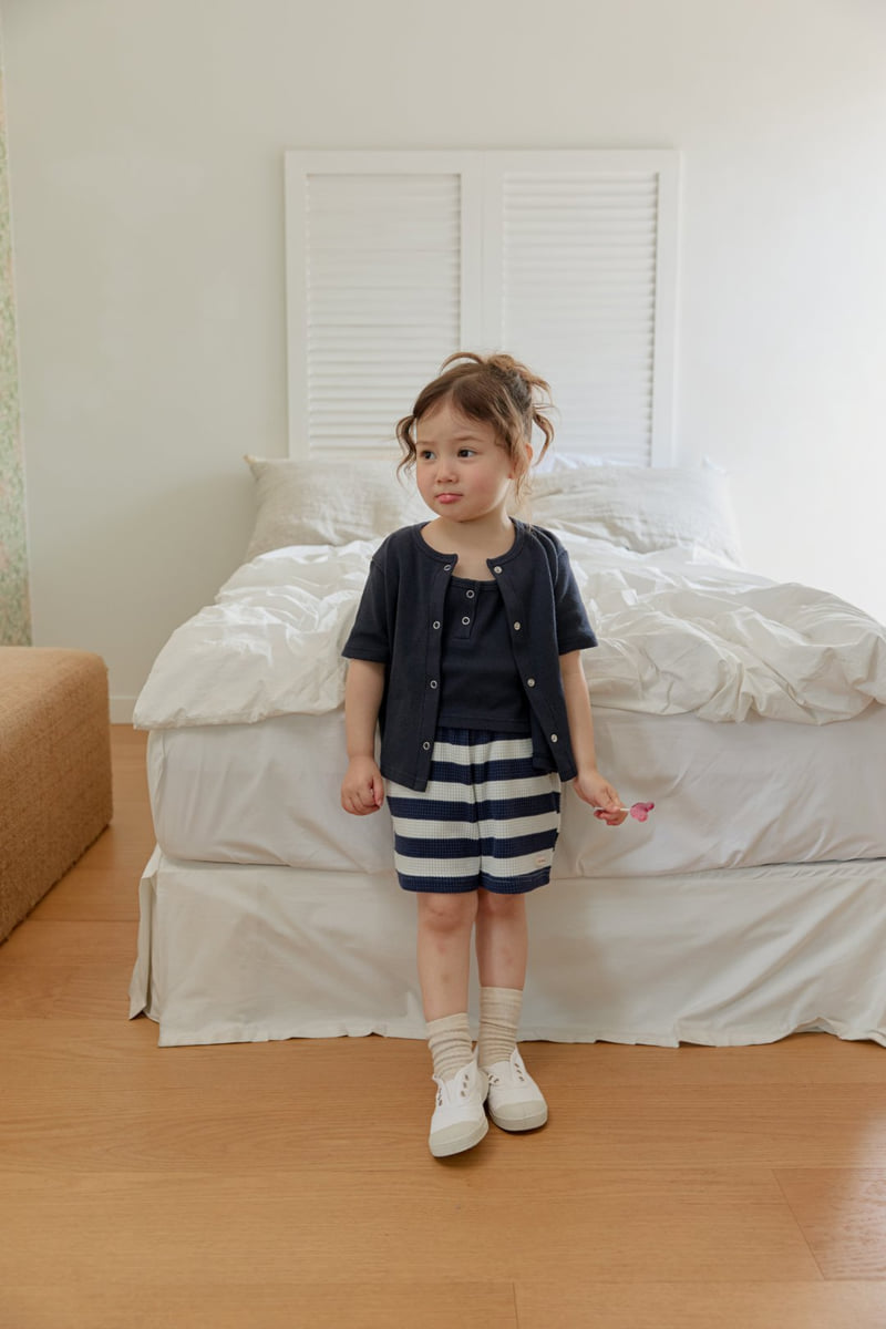 Onu - Korean Children Fashion - #stylishchildhood - Mini Waffle Sleeveless - 12