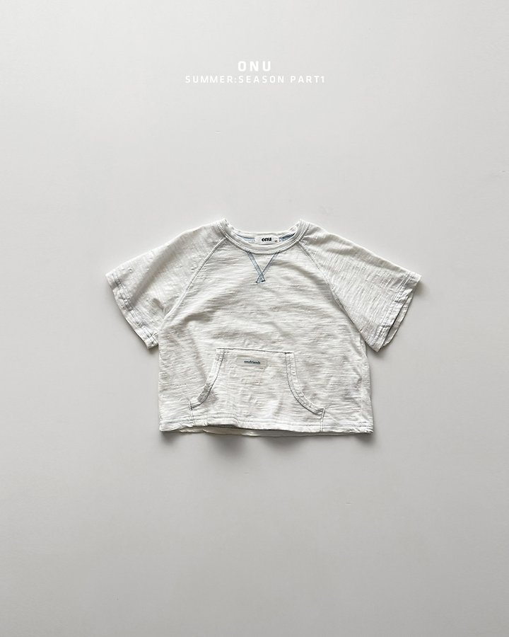 Onu - Korean Children Fashion - #stylishchildhood - Stitch Short Sleeve Tee - 3