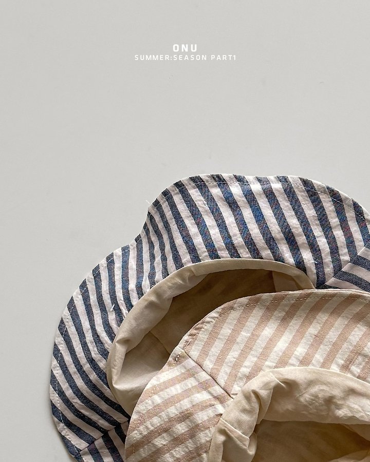 Onu - Korean Children Fashion - #todddlerfashion - Stripe Bucket Hat - 8