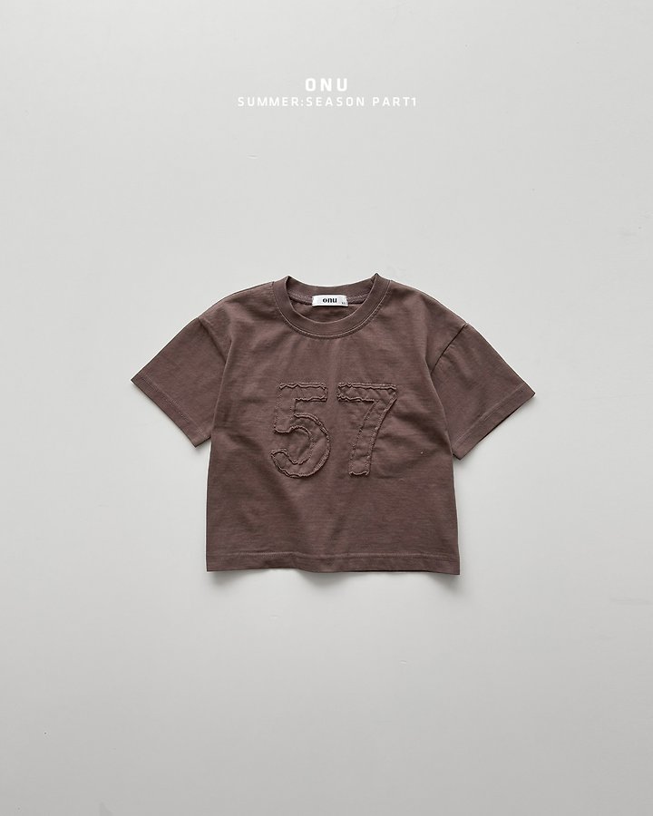 Onu - Korean Children Fashion - #todddlerfashion - Number Patch Tee - 3