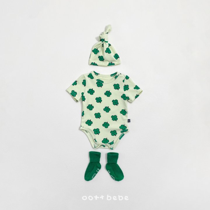 Oott Bebe - Korean Baby Fashion - #onlinebabyshop - Happy Friends Suit Bonnet Set - 4