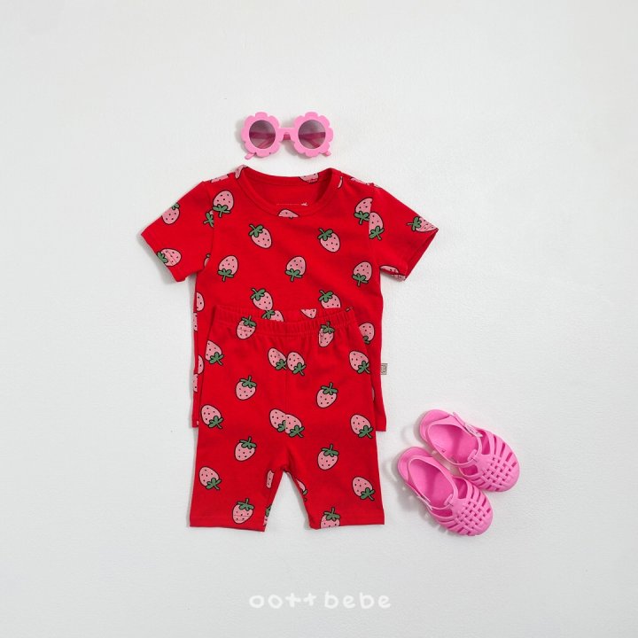 Oott Bebe - Korean Baby Fashion - #babyboutique - Strawberry Easywear - 3