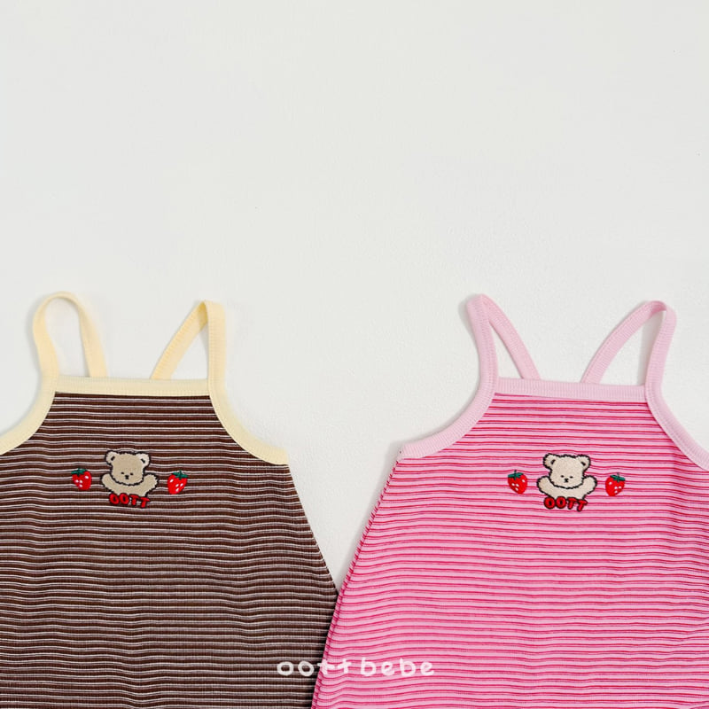 Oott Bebe - Korean Baby Fashion - #onlinebabyshop - Strawberry Choco Suit - 4