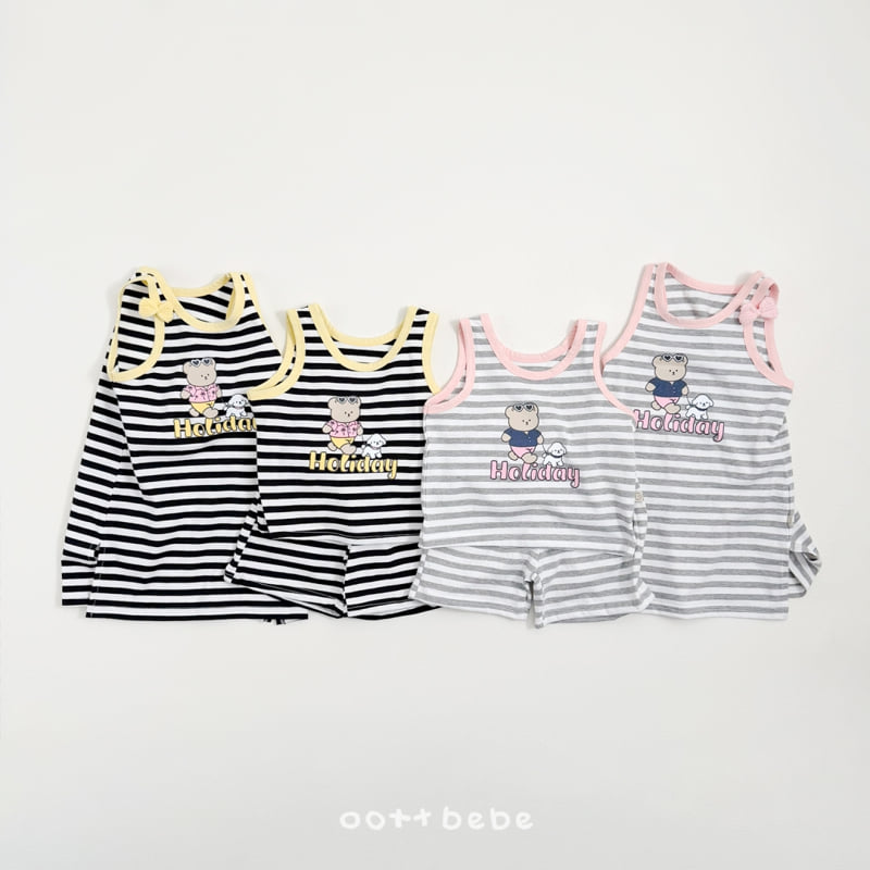 Oott Bebe - Korean Baby Fashion - #babyboutique - Holiday Sleeveless Set - 9