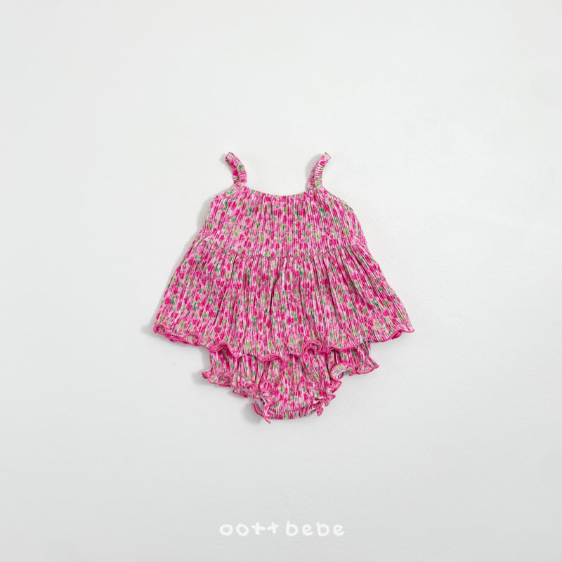 Oott Bebe - Korean Baby Fashion - #babyboutique - Daisy Pleated Bloomer Set - 7