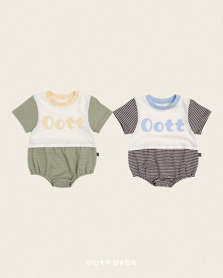 Oott Bebe - Korean Baby Fashion - #babyboutique - OOTT Stripe Suit