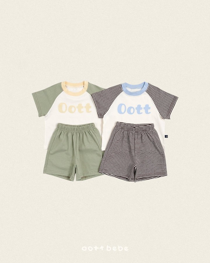 Oott Bebe - Korean Baby Fashion - #babyboutique - OOTT Stripe Set