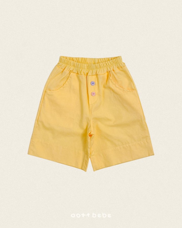 Oott Bebe - Korean Baby Fashion - #babyboutique - TOY Button Shorts - 5