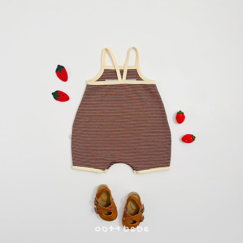 Oott Bebe - Korean Baby Fashion - #babyboutiqueclothing - Strawberry Choco Suit - 6