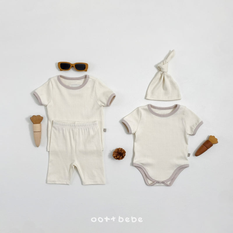 Oott Bebe - Korean Baby Fashion - #babyboutique - Frenzy Eyelet Suit Set - 4