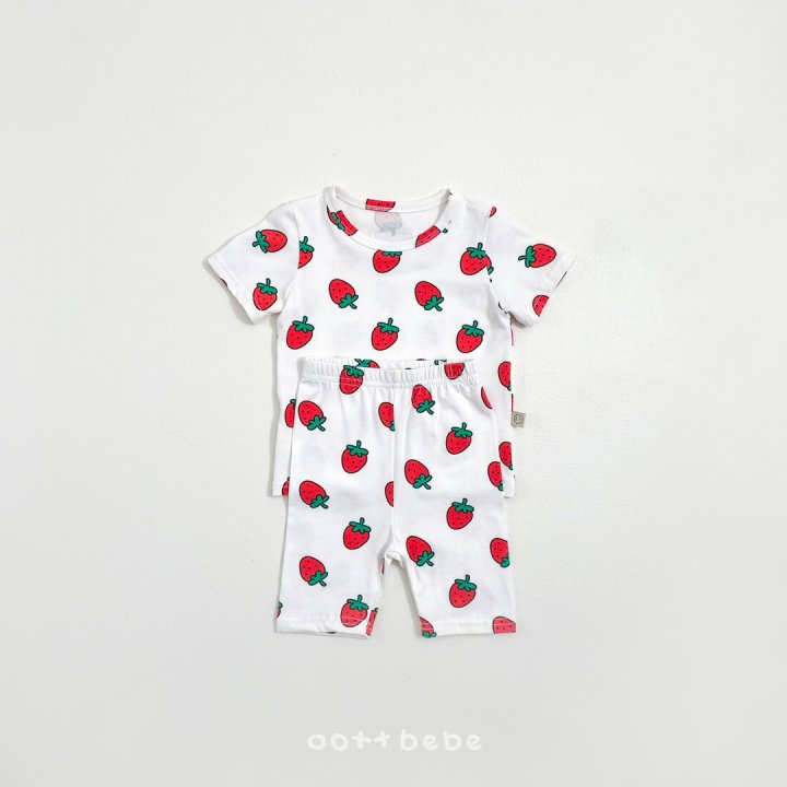 Oott Bebe - Korean Baby Fashion - #babyclothing - Strawberry Easywear - 6