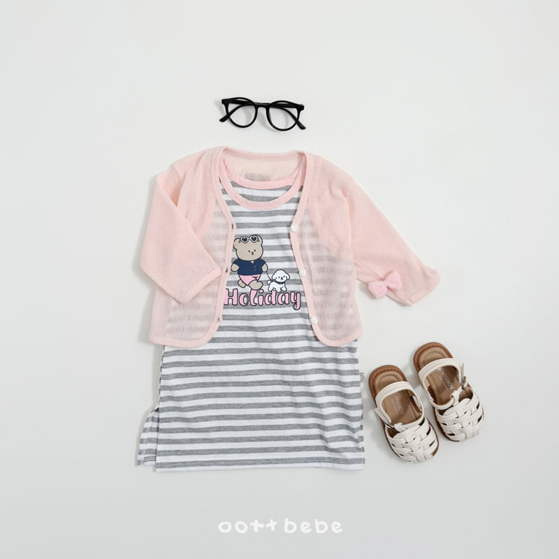 Oott Bebe - Korean Baby Fashion - #babyclothing - Holiday Sleeveless One-piece - 2