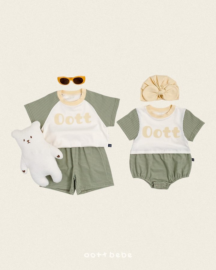 Oott Bebe - Korean Baby Fashion - #babyboutiqueclothing - OOTT Stripe Suit - 4