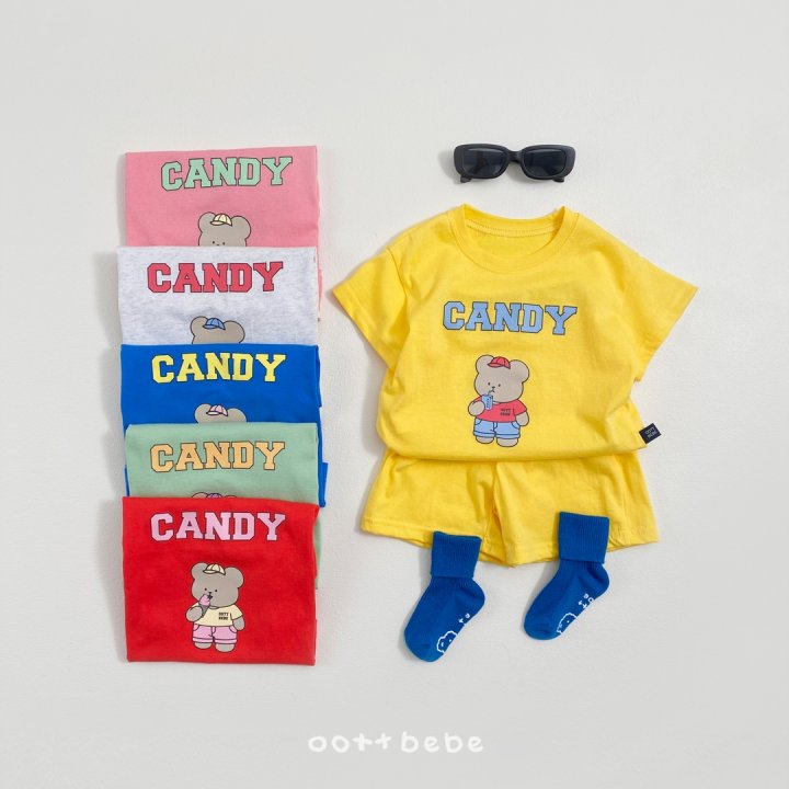 Oott Bebe - Korean Baby Fashion - #babyfashion - Candy Top Bottom Set