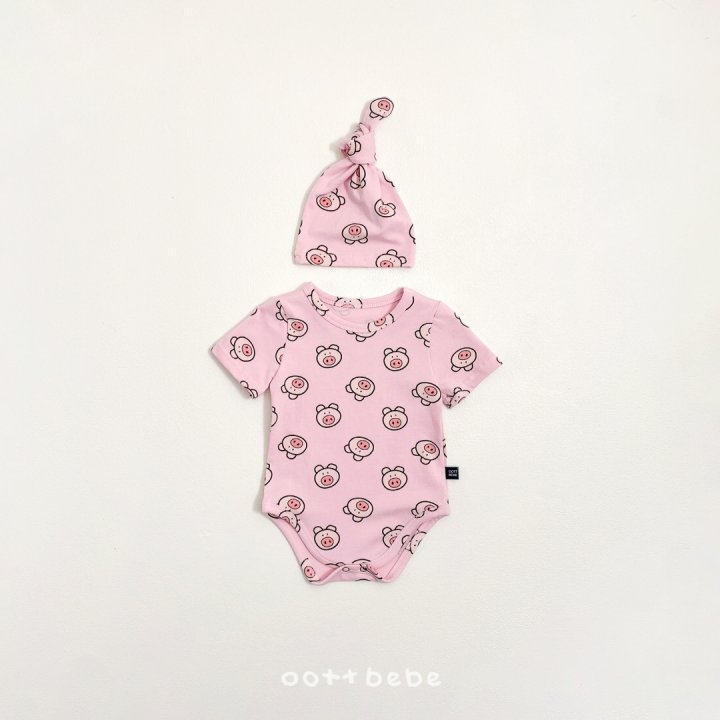 Oott Bebe - Korean Baby Fashion - #babyfashion - Happy Friends Suit Bonnet Set - 8