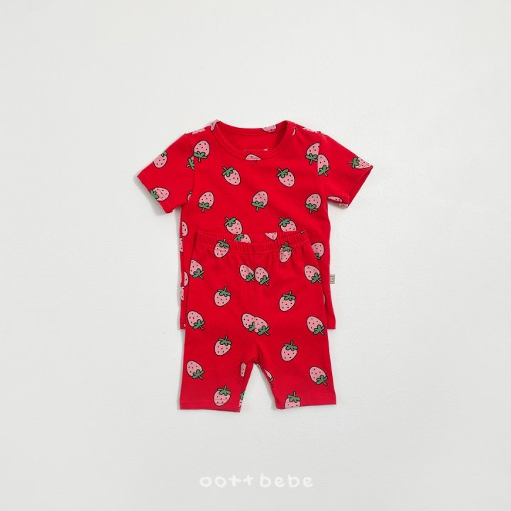 Oott Bebe - Korean Baby Fashion - #babyfashion - Strawberry Easywear - 7